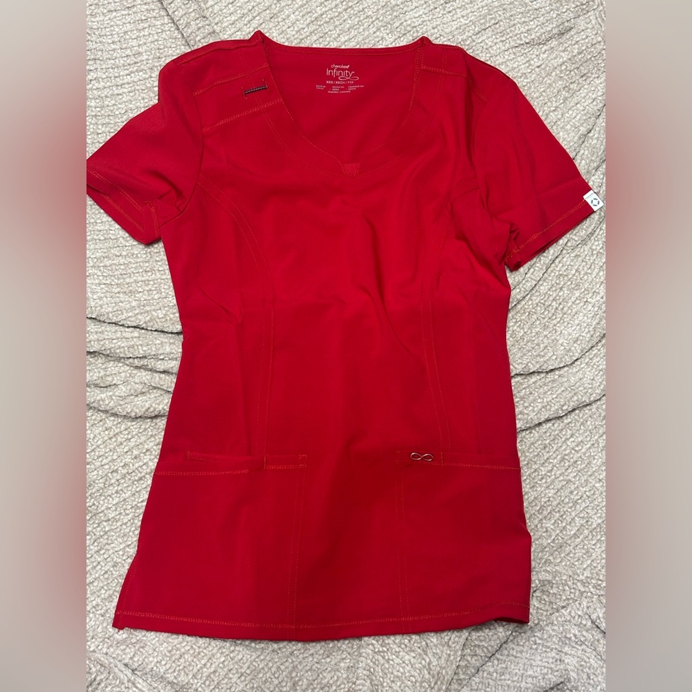 Cherokee Women's Red V-Neck Top